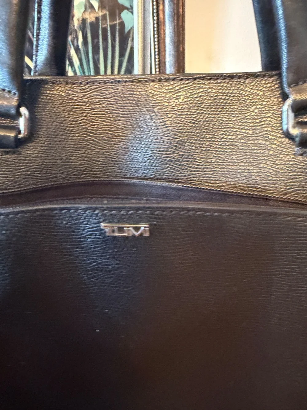 Tumi Black leather Large Sinclair Camila Tote